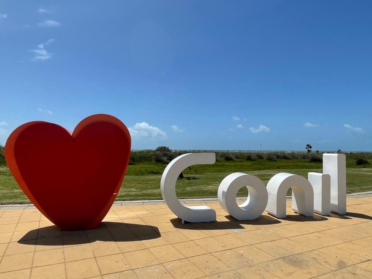 Apartamento Superior con piscina, parking, terraza, Aire Ac y Wifi -Solo familias o parejas- Conil De La Frontera Exterior foto